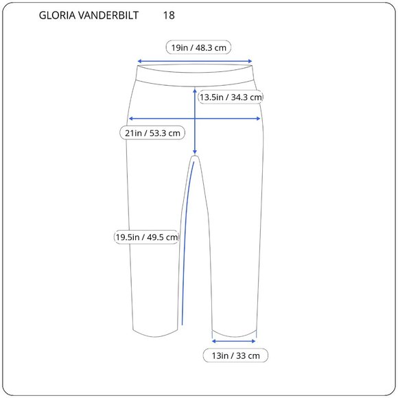 Gloria Vanderbilt Womens Jeans 18 All Around Slim Amanda Capri Dark CAP30E - Picture 3 of 9